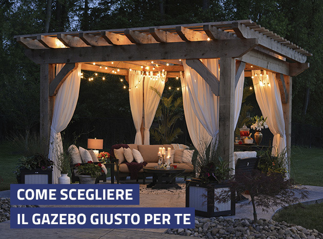 Gazebo 350x350 cm da esterno giardino con struttura in acciaio resiste –  Briconess Business Italia