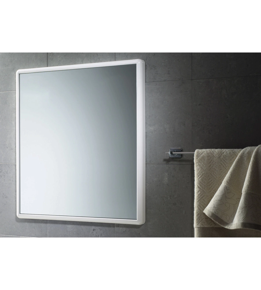 Specchio 55x60 senza luci bianco