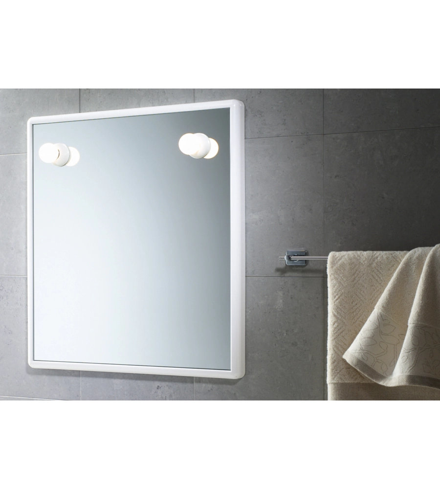 Specchio 55x60 con luci bianco