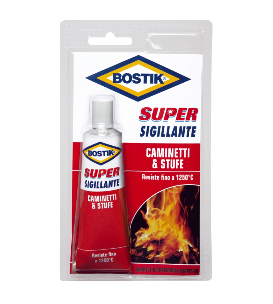 Bostik super sigillante caminetti & stufe blister - 100 gr