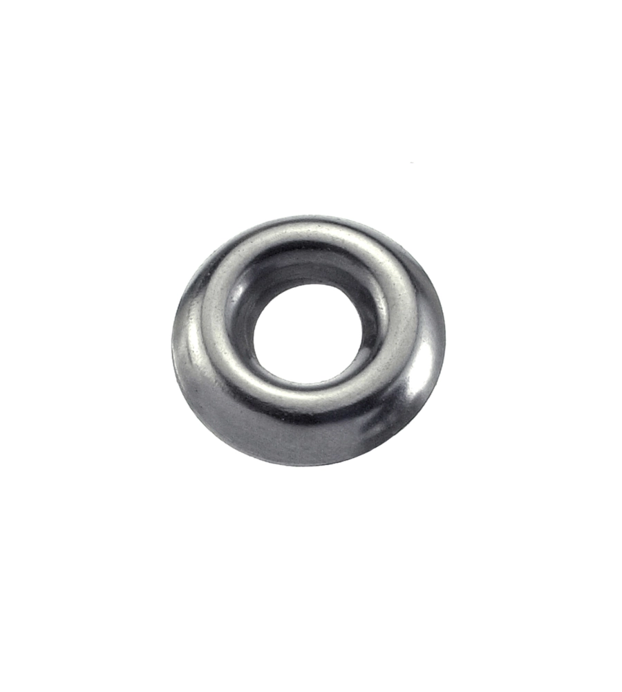 Orli sottovite inox Ø 11 x 4 mm. - 25 pz.