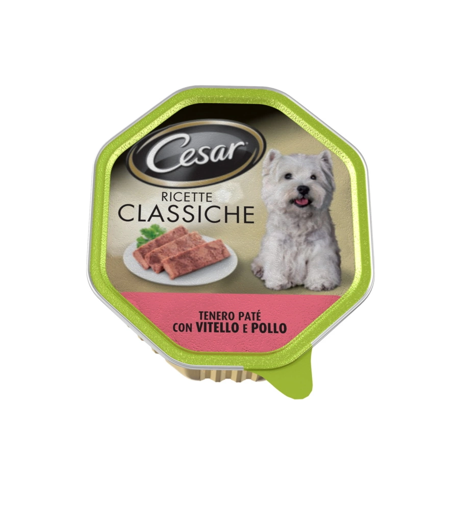 Cesar - umido per cani vitello e pollo 150 gr