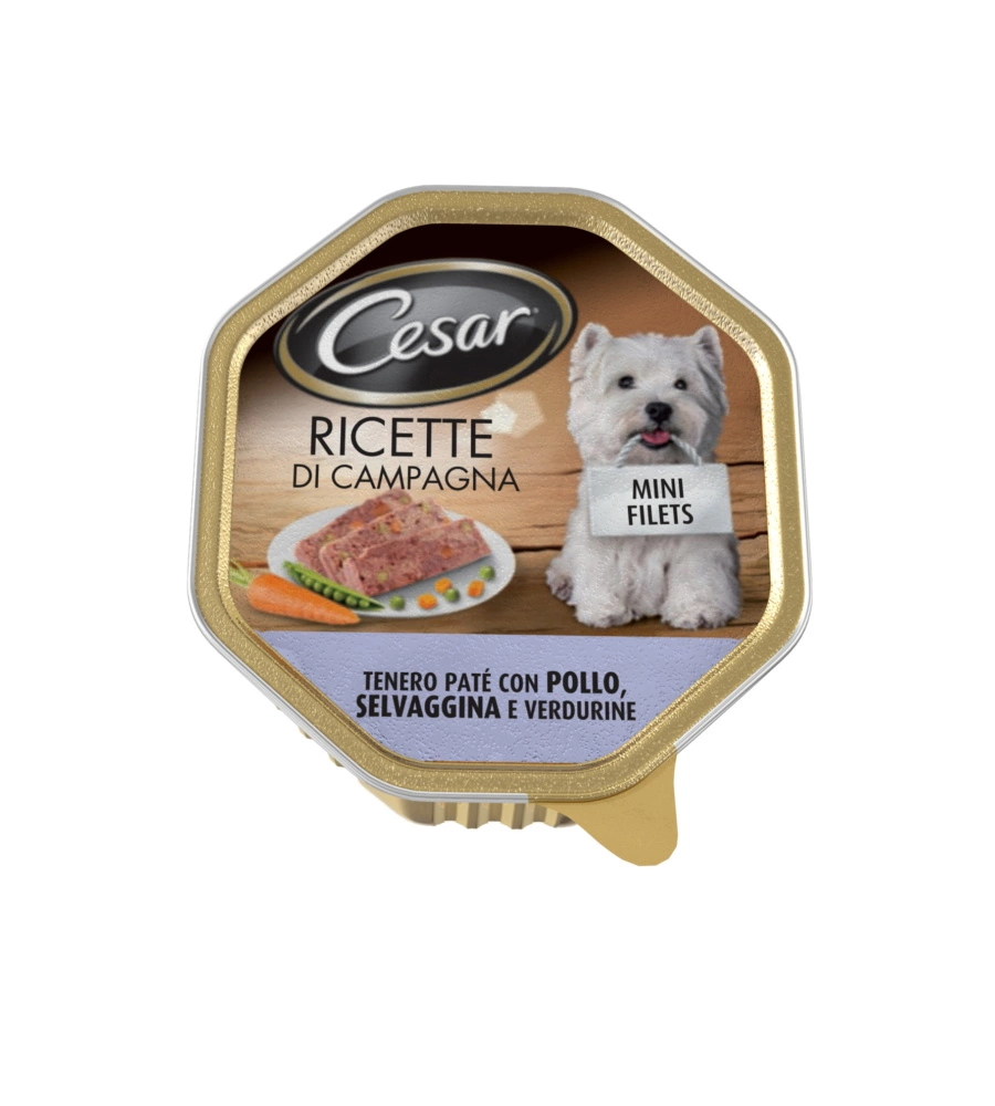 Cesar - umido per cani pollo selvaggina e verdure 150 gr