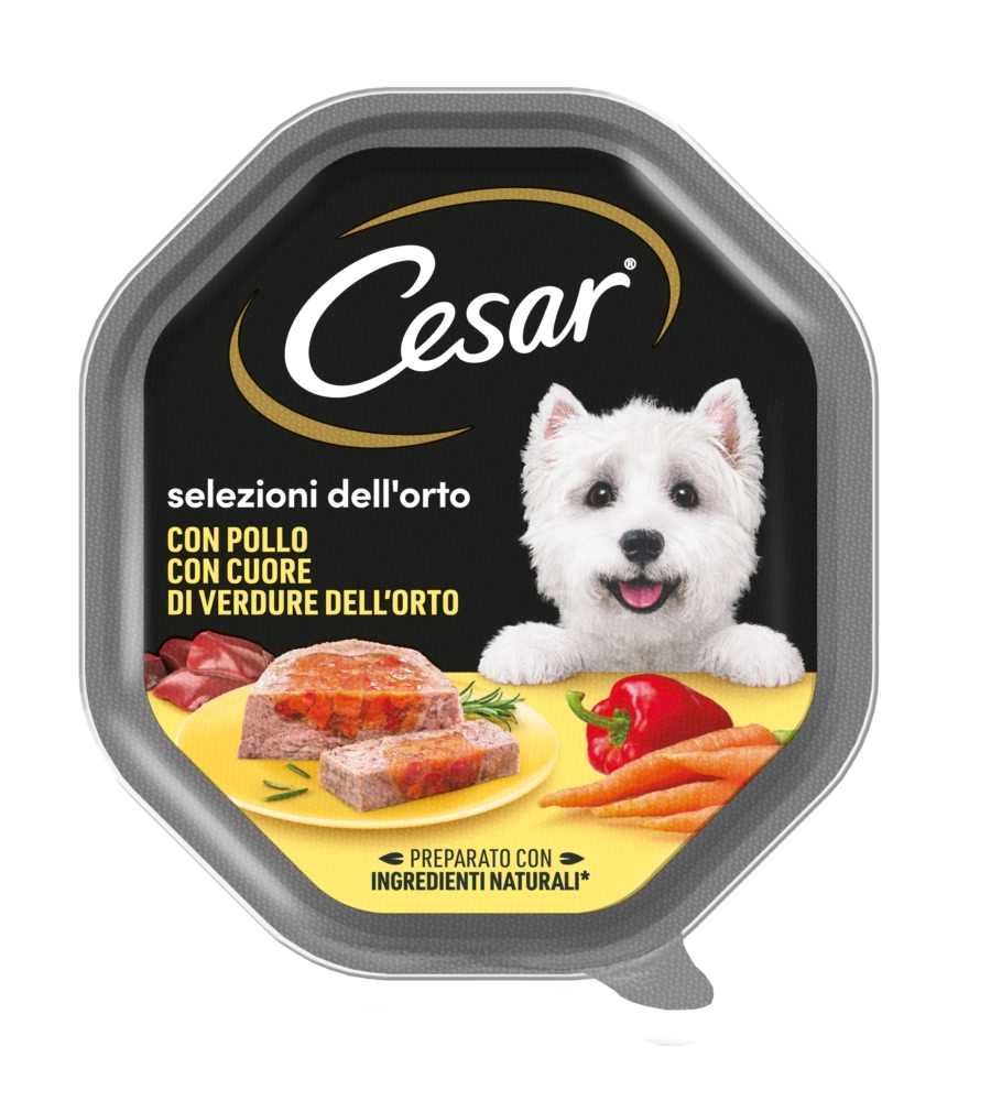 Cesar - umido per cani pollo e carotine 150 gr