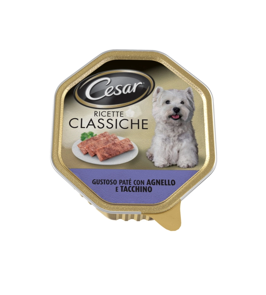 Cesar - umido per cani agnello e tacchino 150 gr