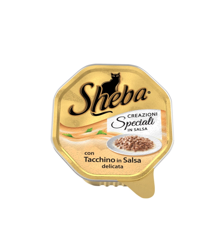 Sheba creazioni speciali in salsa con delizioso tacchino