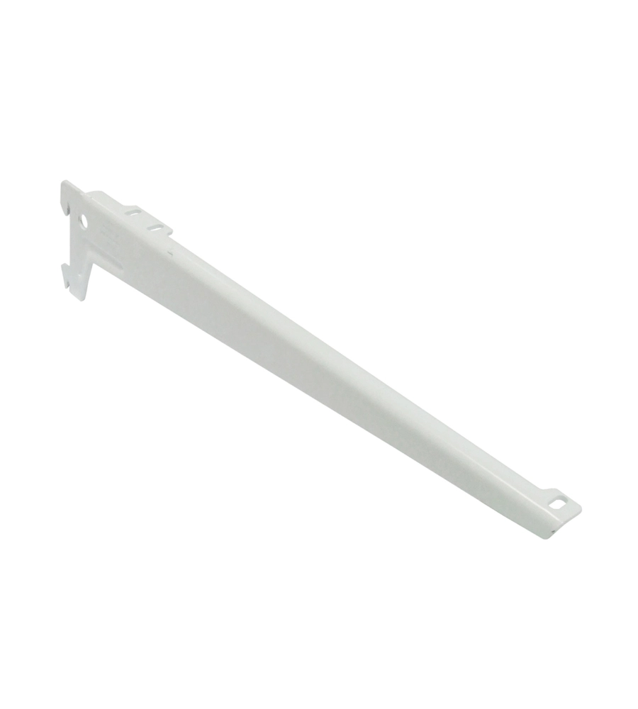 Reggimensole a 2 ganci angolate - 23 cm. - bianco