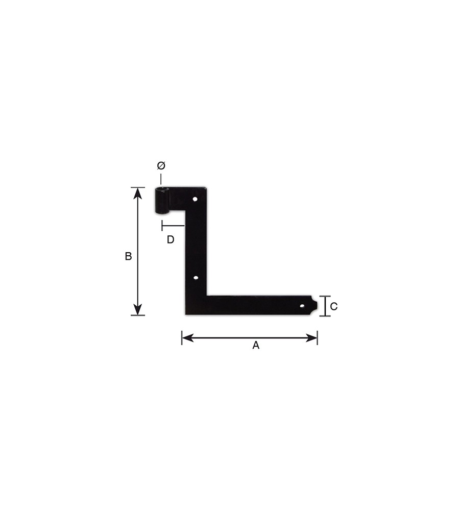 Cantonali neri 160 x 160 mm.