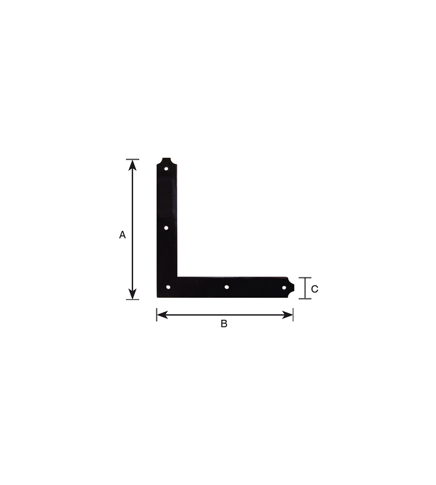 Contropiastra di rinforzo 200 x 200 mm.