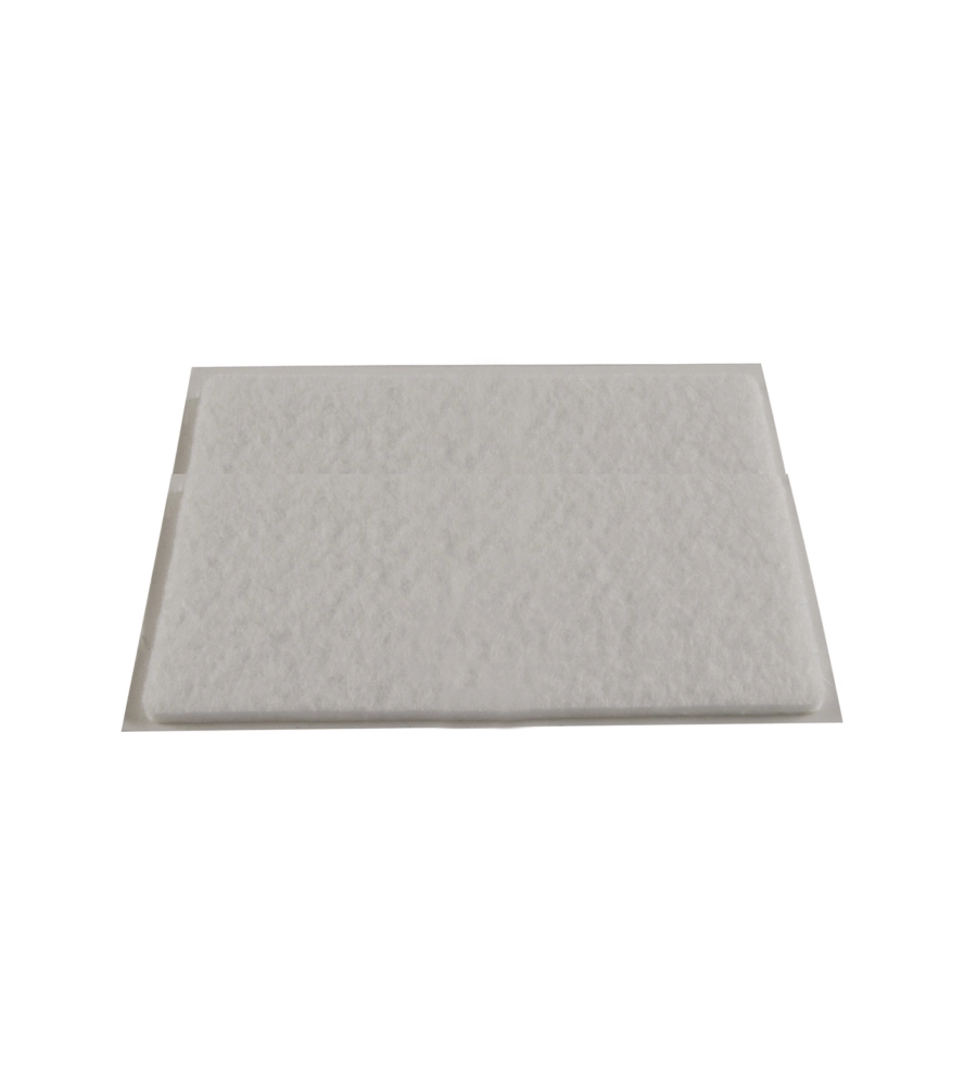 Feltrini adesivi quadrati - 100x100 mm. - bianco - 1 pz.