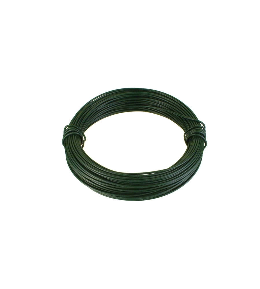 Filo di ferro zincato rivestito pvc verde Ø 1,4 mm. - 10 mt.