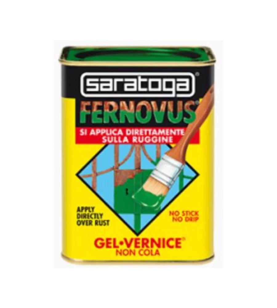 Smalto gel antiruggine fernovus verde scuro, 750 ml - saratoga