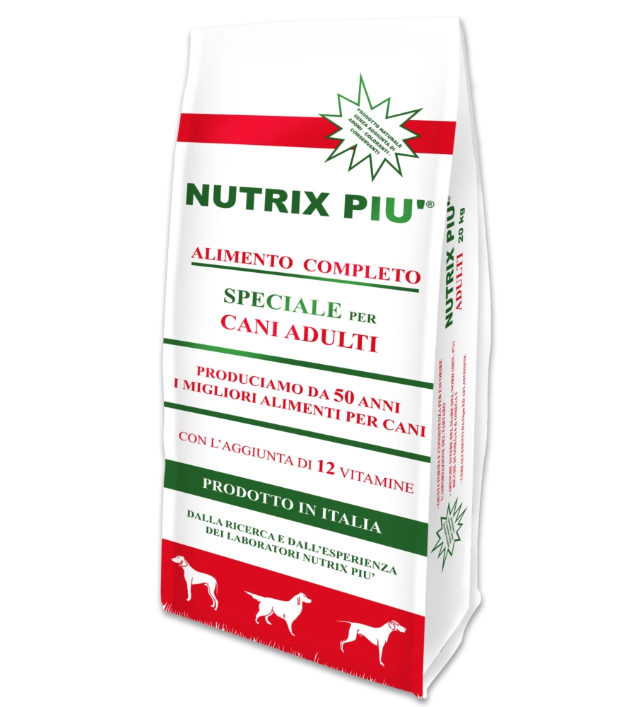 Crocchette per cani adulti, 20 kg - nutrix piu'