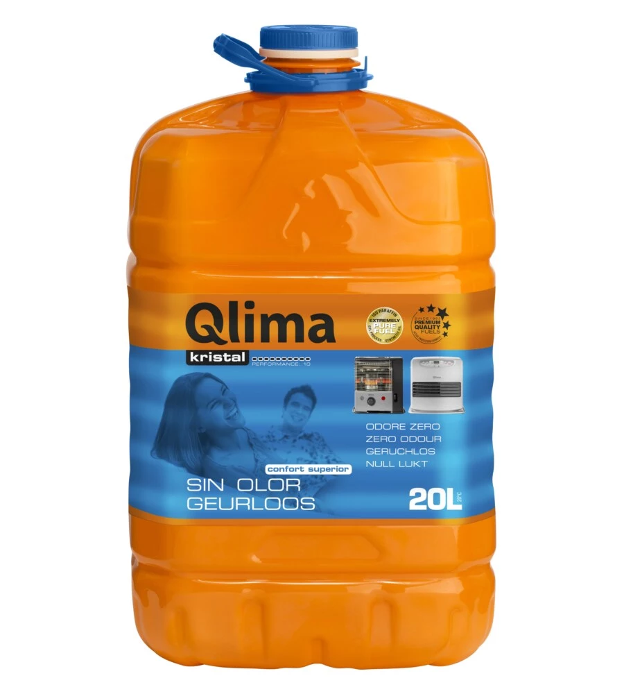 Combustibile liquido per stufe inodore - qlima kristal da 20 litri.