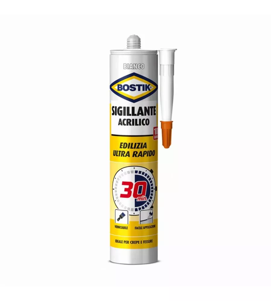 Bostik sigillante acrilico 30 minuti bianco 300 ml