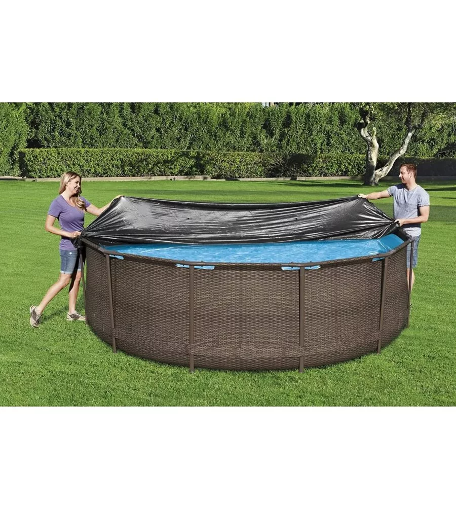 Telo di copertura per piscina fuori terra rotonda "steel pro" da 366 cm - bestway 58037