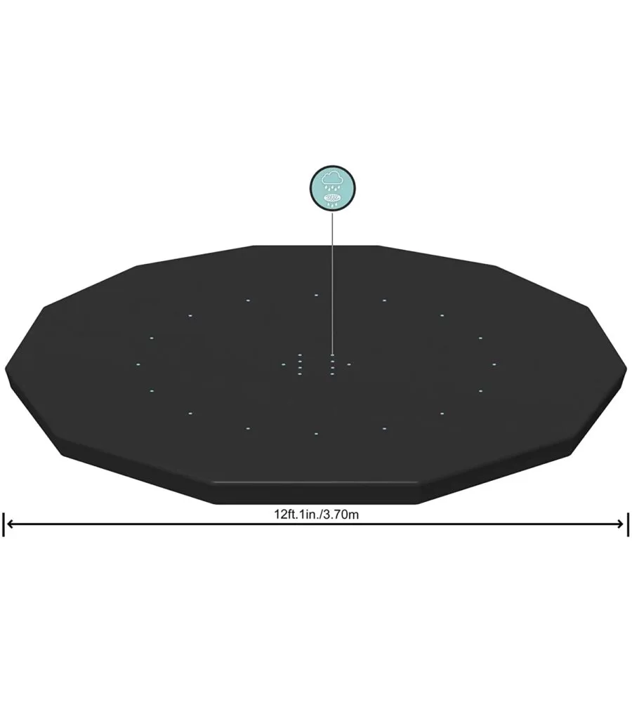 Telo di copertura per piscina fuori terra rotonda "steel pro" da 366 cm - bestway 58037