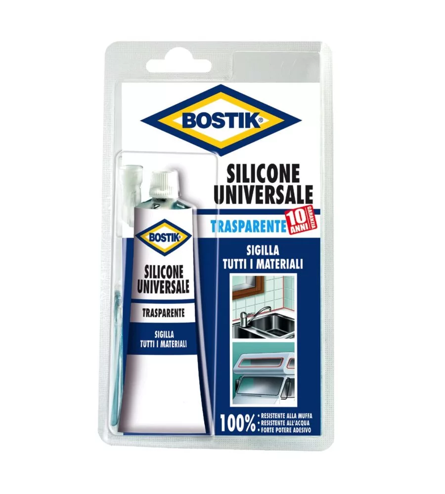 Bostik silicone universale trasparente blister - 60 ml