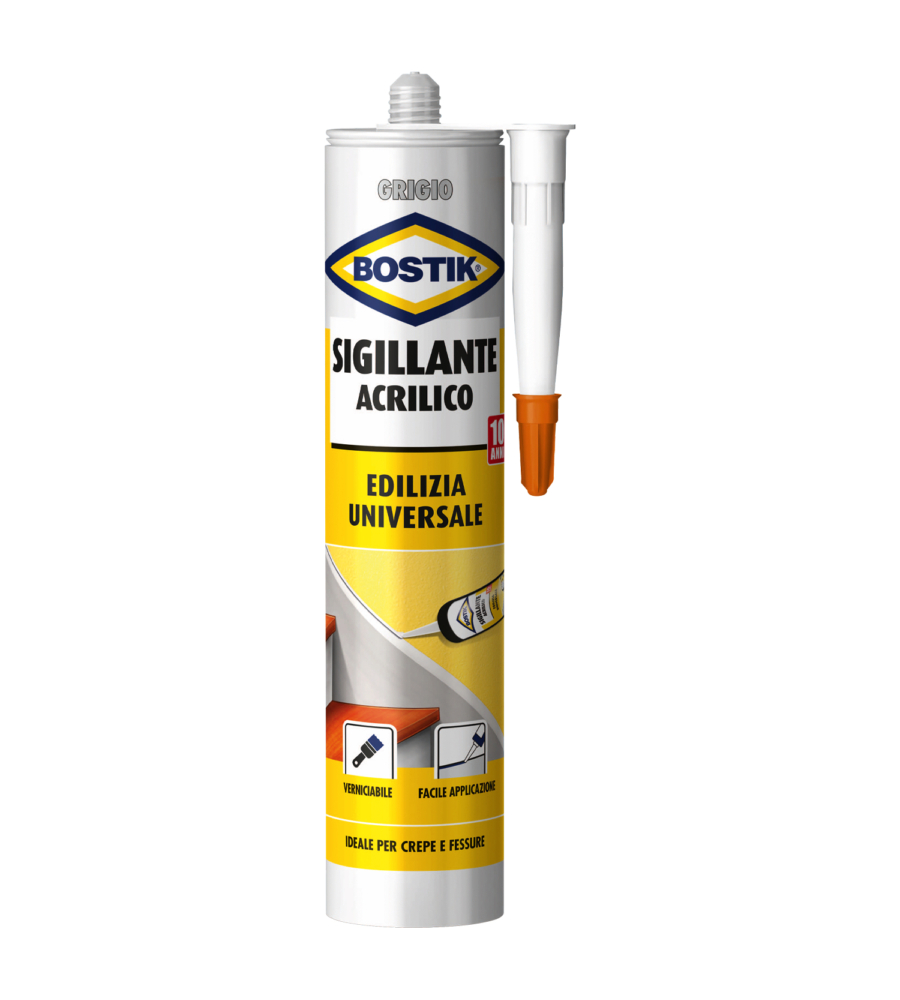 Bostik sigillante acrilico grigio 300 ml