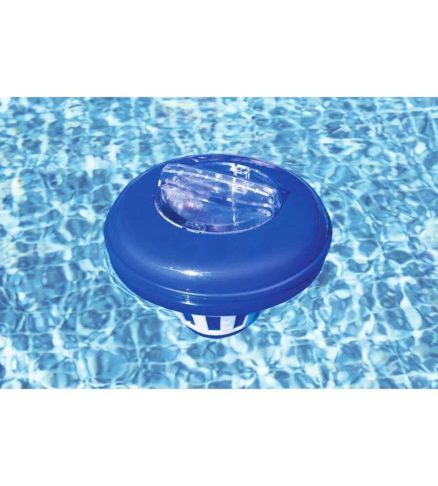 Galleggiante chimico per cloro piscine da 16,5 cm, 16x16x17 cm - bestway 58071