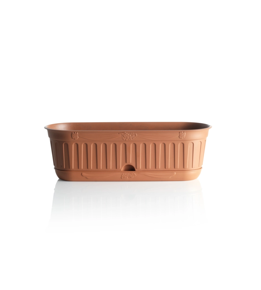 Fioriera etika cm 38 c/sottovaso terracotta