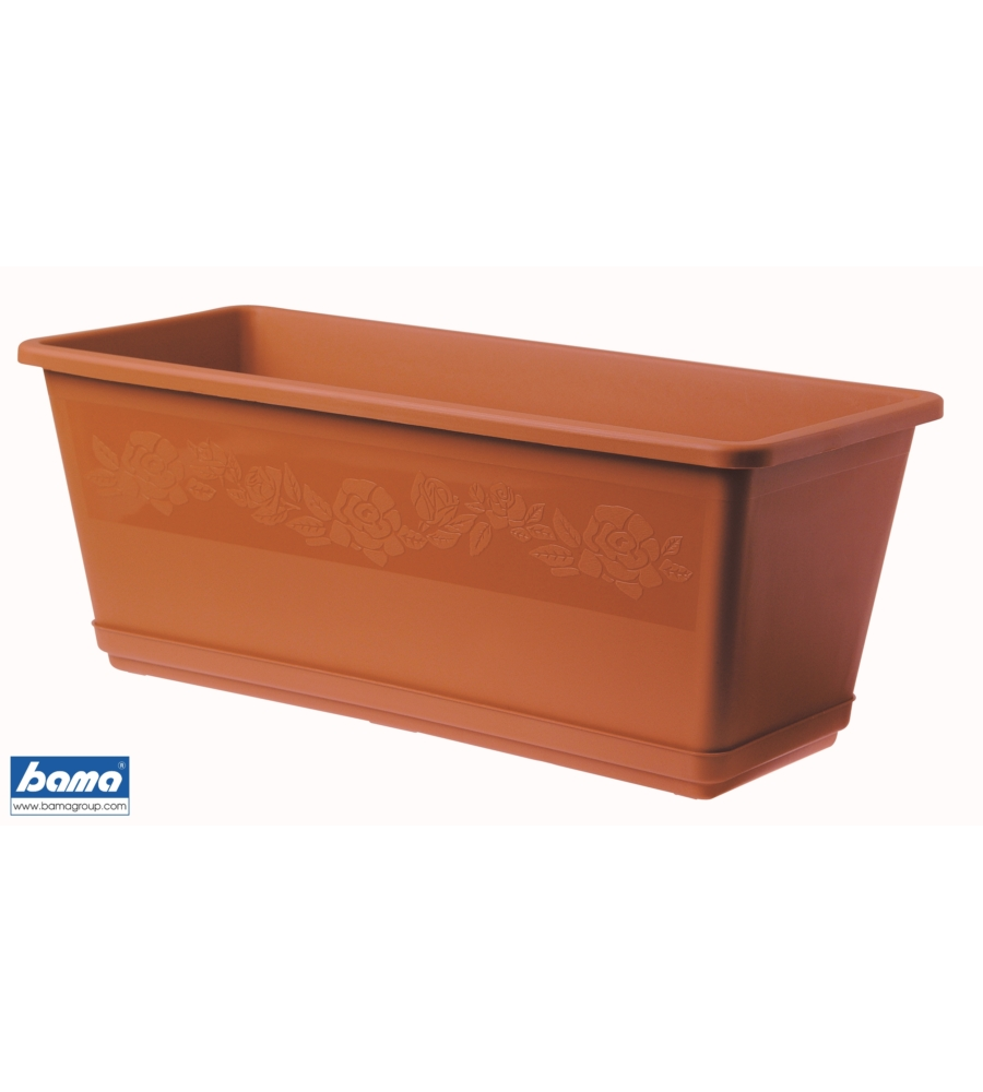 Fioriera balconella cm 40 c/sottovaso terracotta