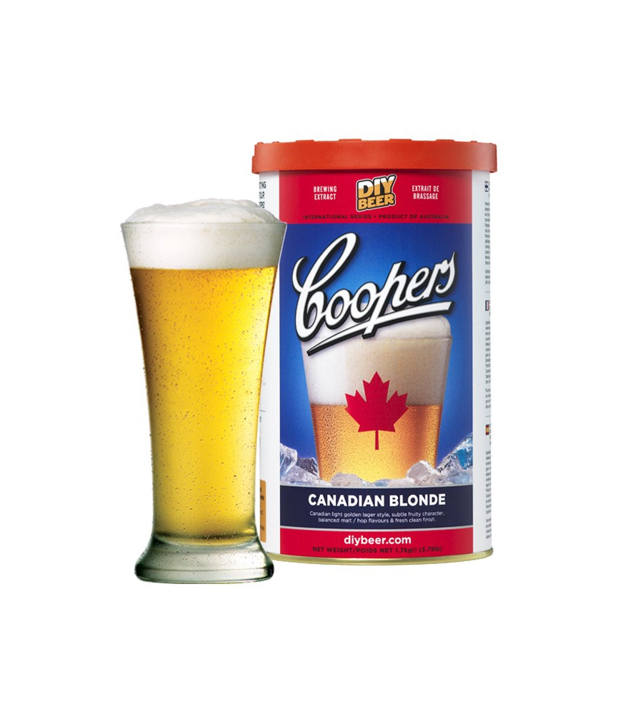 Estratto di malto coopers per birra artigianale - canadian blonde.