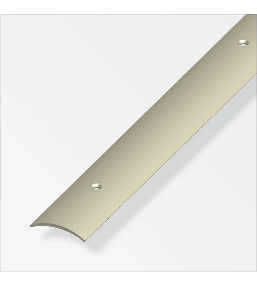 Coprisoglia 30x5 pvc beige-marr. forato - 1 metro.