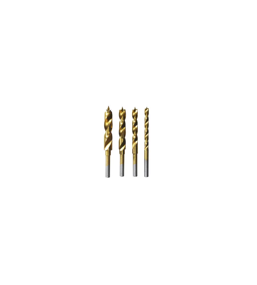 Dremel set 4 punte titanio per foratura legno - bosch.