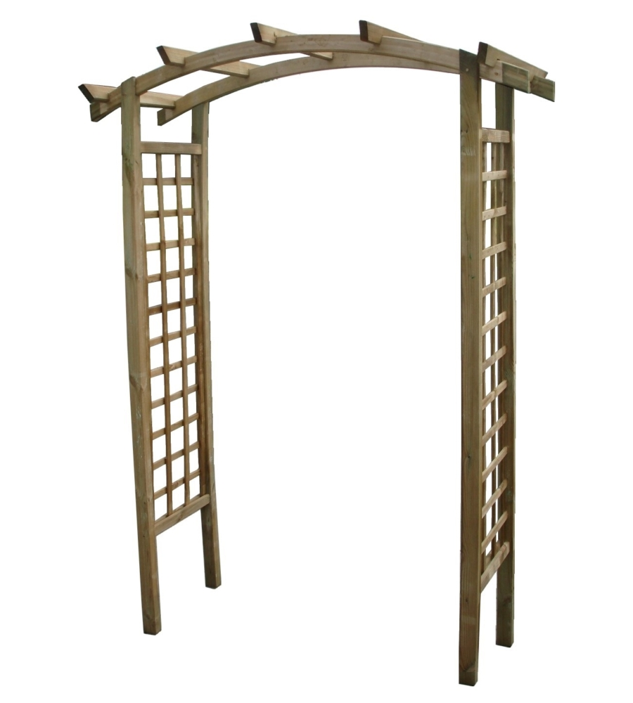 Pergola da giardino doppia in legno, 180x70x220 cm