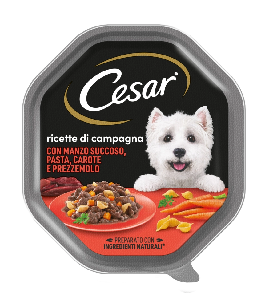 Cesar - umido per cani manzo e carote in salsa 150 gr