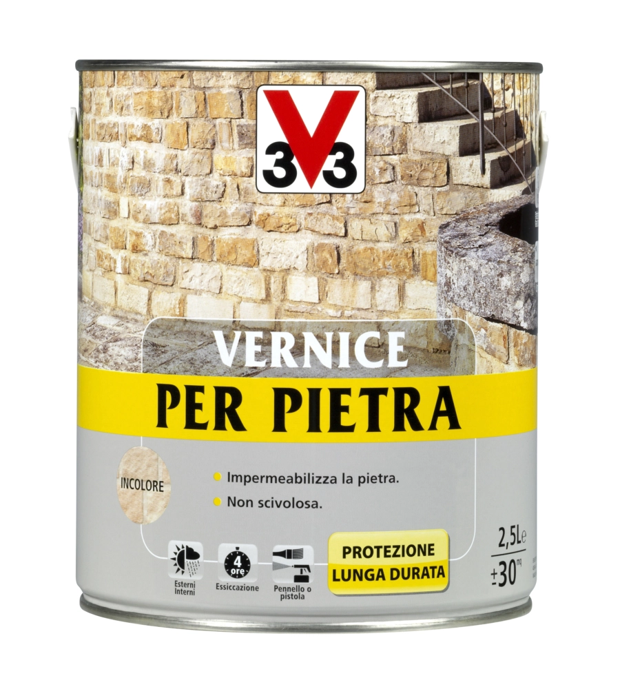 Vernice speciale per pietra - incolore - 2,5 litri