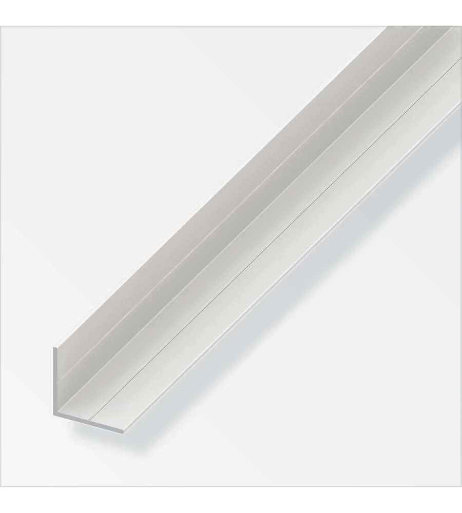 Angolare lati uguali 15.5x1 pvc bia - 1 metro.