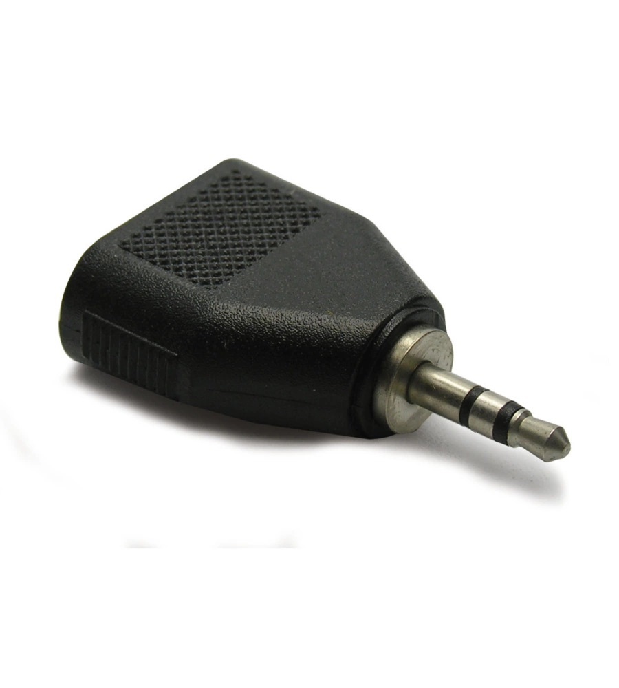 Adattatore audio stereo 1 jack m d.3.5 mm./2 jack f