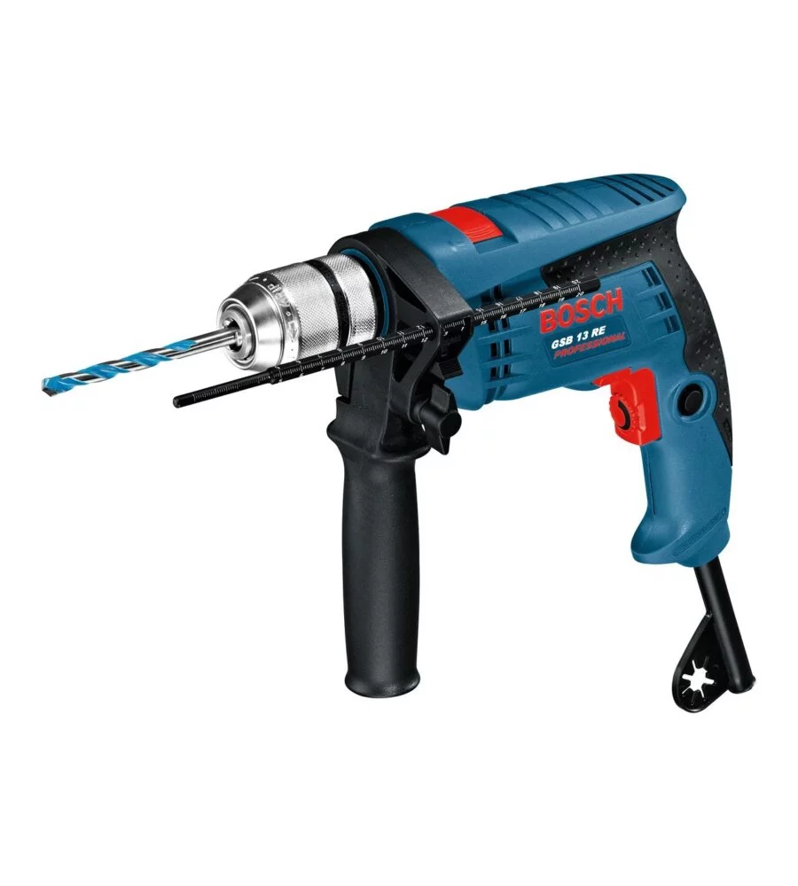 Trapano a battente "gsb 13 re" professionale, 600 w - bosch blu