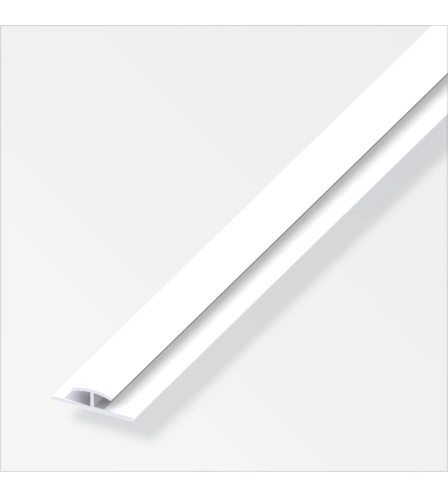 Profilo h 3.5 pvc bianco - 1 metro.