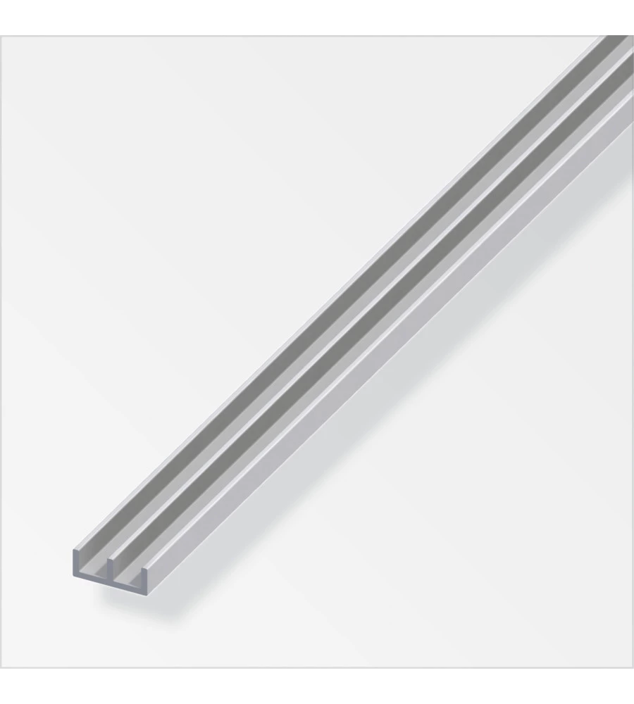 Profilo guida 6x15.9x6 alluminio arg - 1 metro.