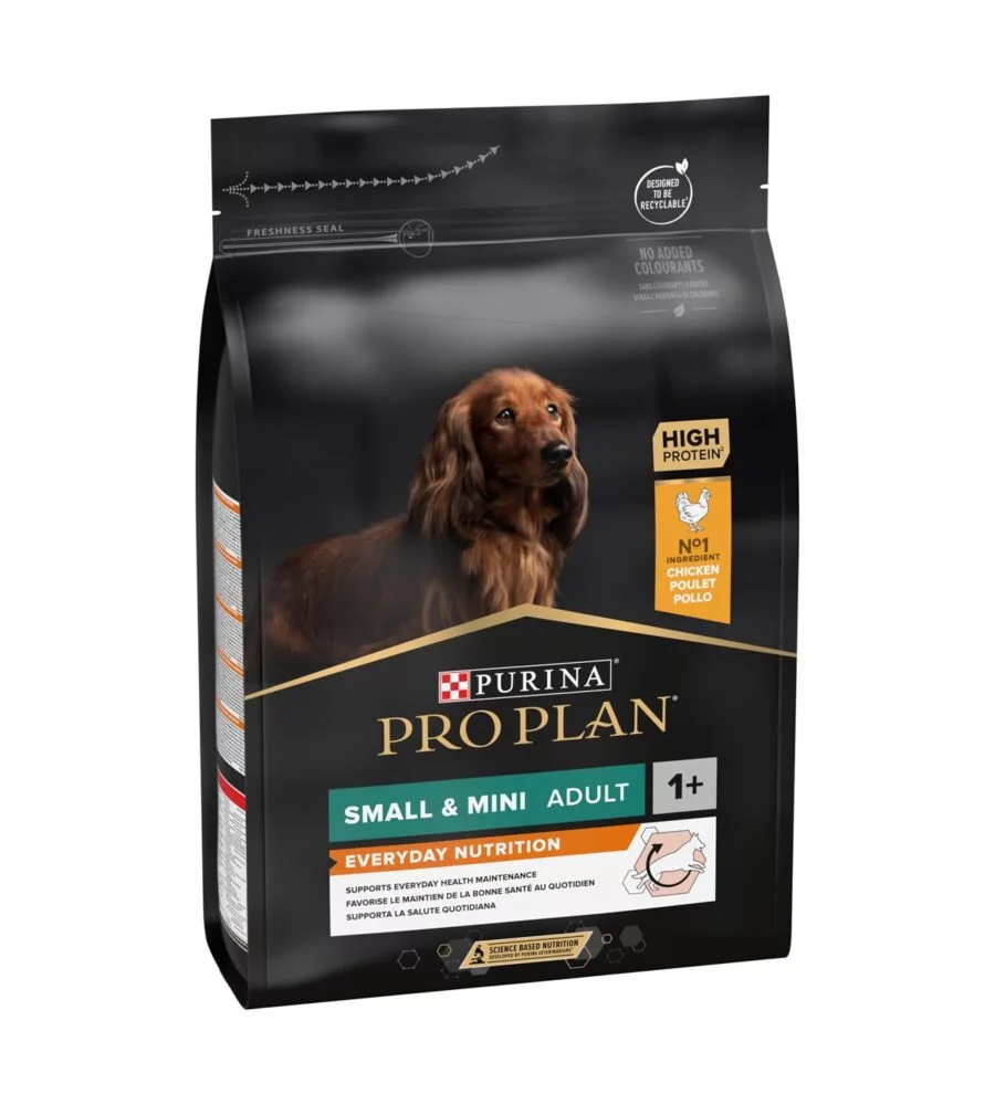 Crocchette per cani purina "pro plan" adulto di taglia piccola con pollo everyday nutrition 3 kg