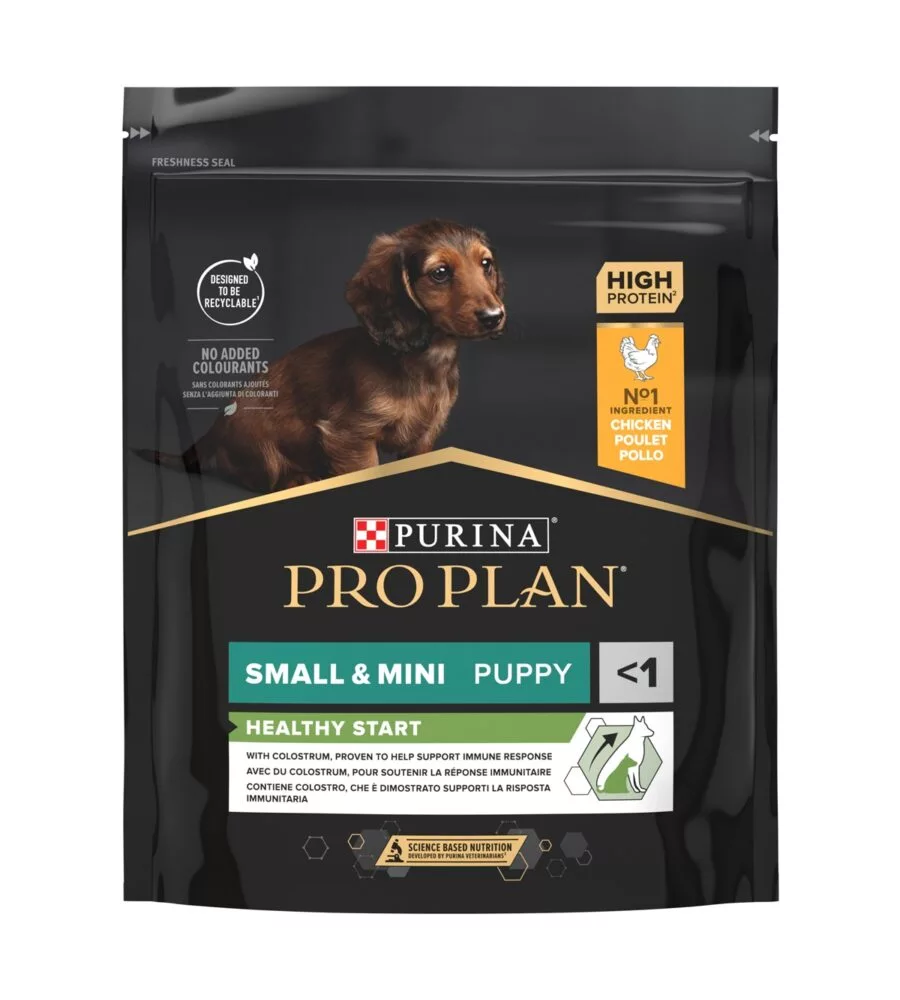 Crocchette per cani purina "pro plan" cucciolo di taglia piccola con pollo healthy start 700 gr