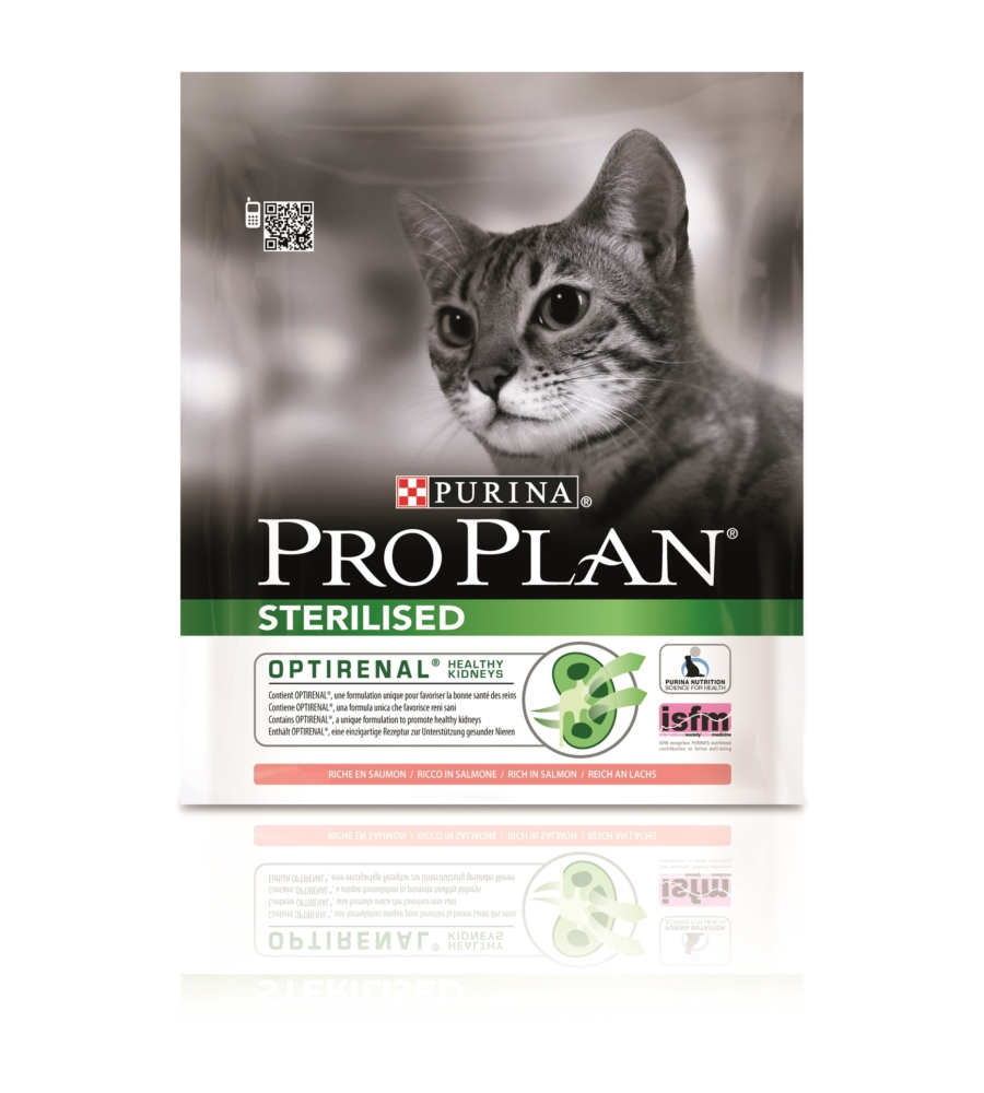 Pro plan sterilised - alimento secco per gatto con salmone - 400g.