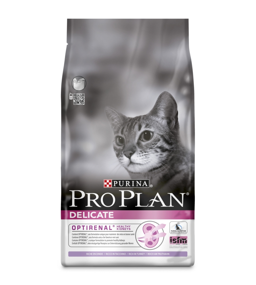 Pro plan delicate - alimento secco per gatto con tacchino - 1,5kg.