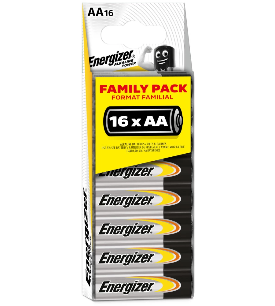 Confezione family 16 pile stilo aa - energizer