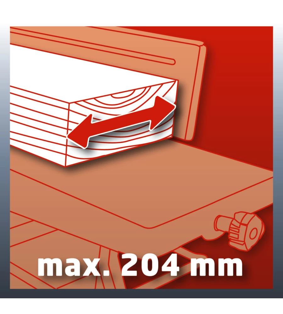 Pialla filo spessore  th-sp 204 - einhell - 1500w