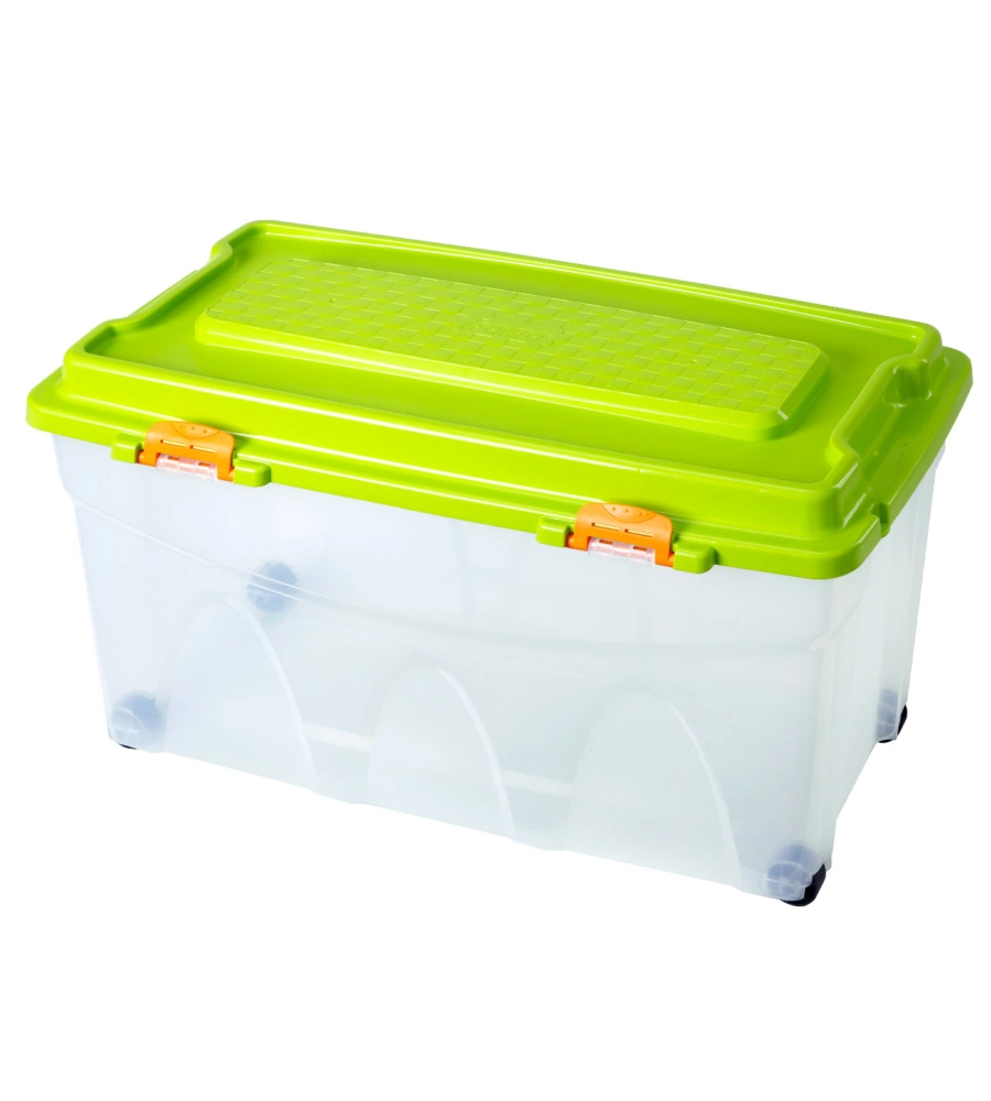 Contenitore in plastica con coperchio "iperbox" lt. 85 80x40x45 cm - bama