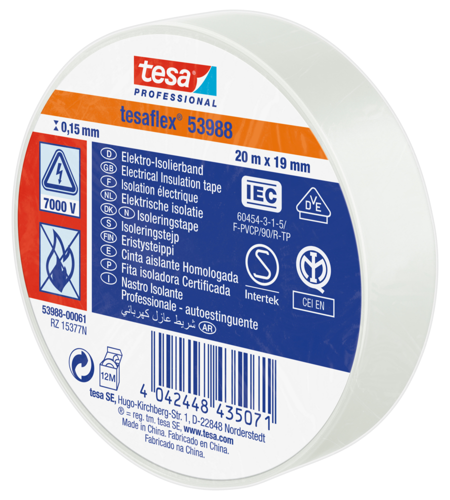 NASTRO ISOLANTE TESAFLEX ROSSO 19 MM 25 M - TESA