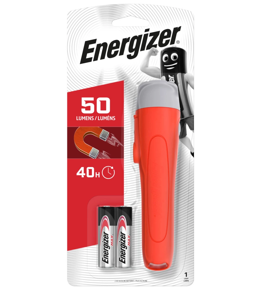 Energizer magnet led 50 lumens + 2aa