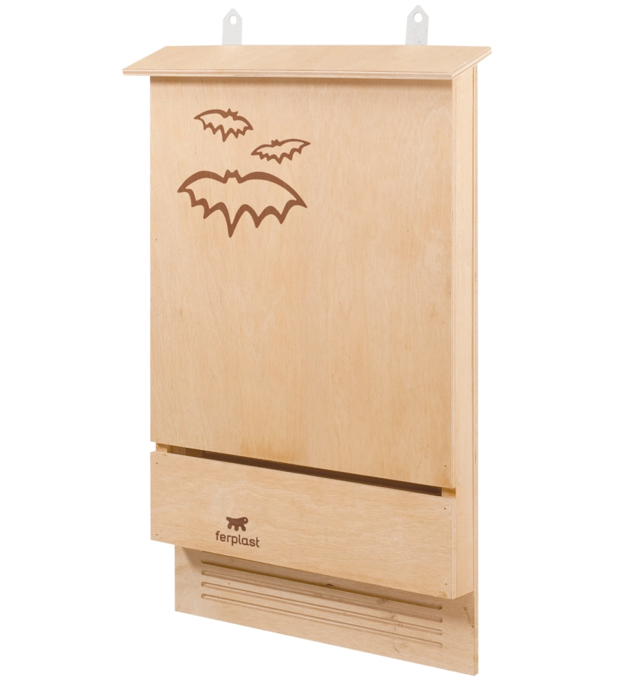 Casetta per pipistrelli in legno "bat house", 39x7x58 cm - ferplast