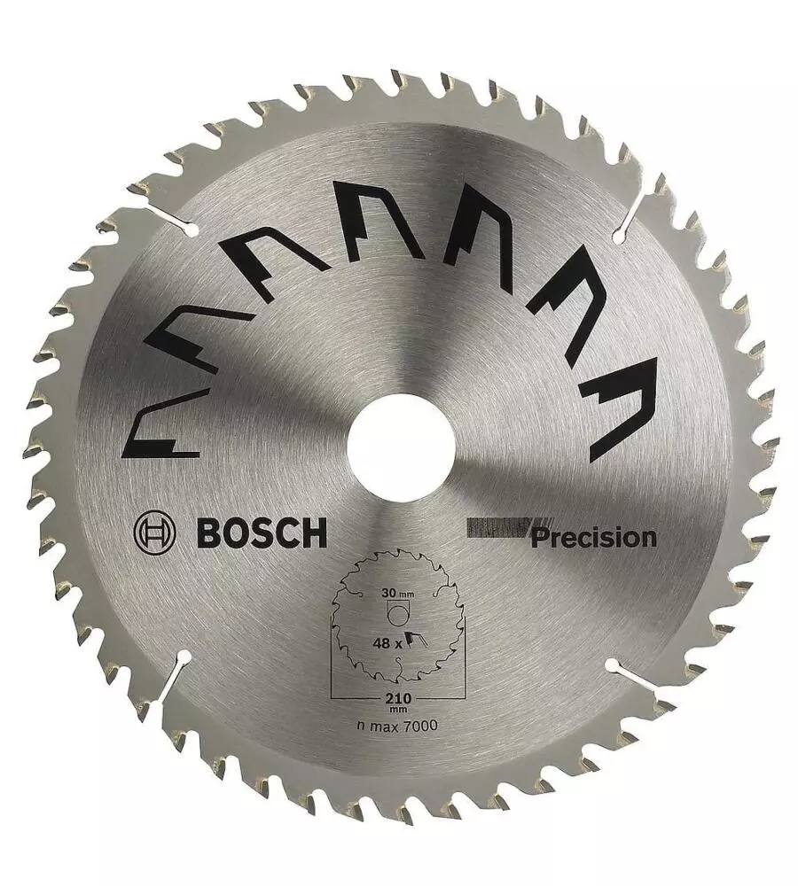 Lama per sega circolare "precision" 210x2x30 - 48 denti - bosch.