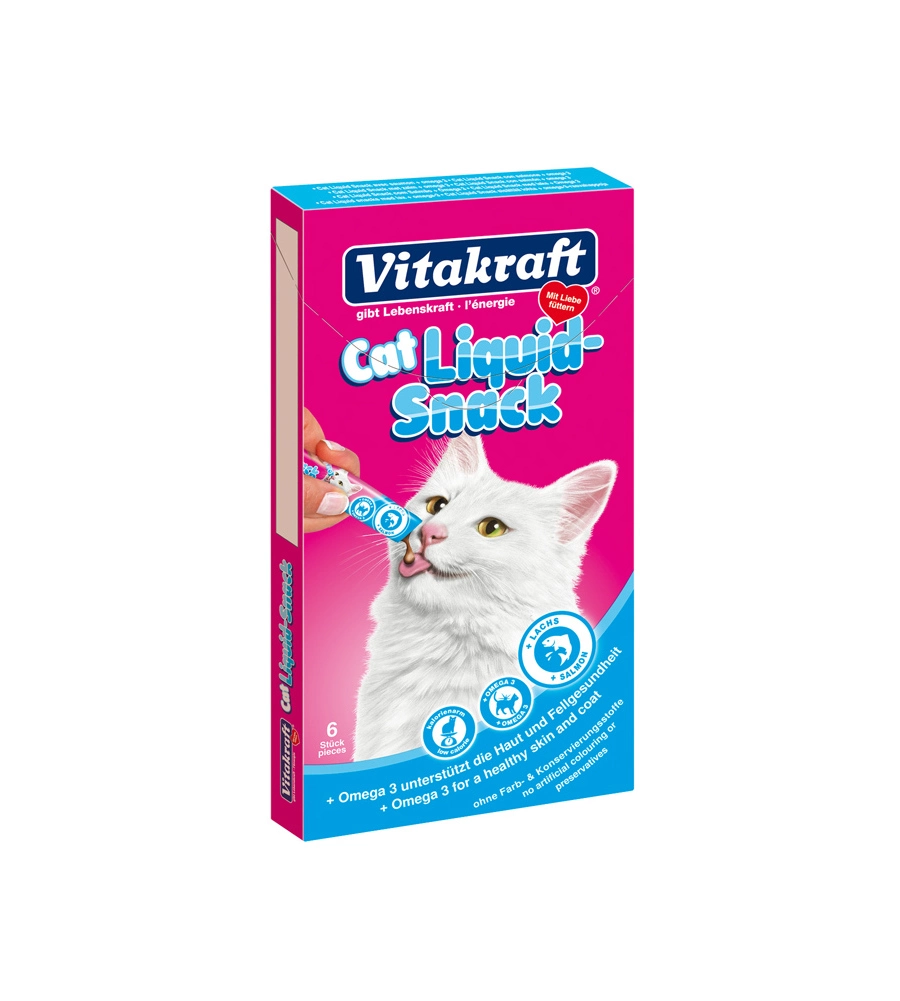 Cat liquid snack omega 3