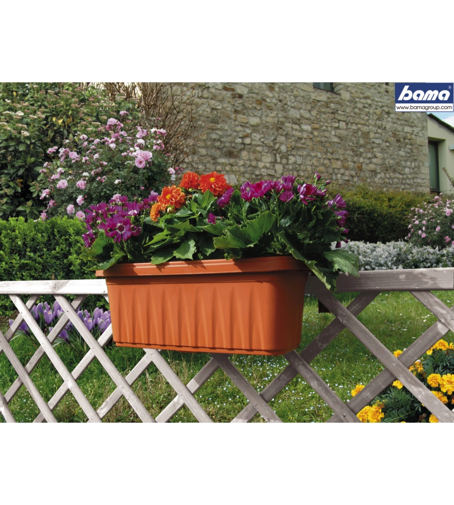 Fioriera rondine cm 60 colore terracotta - bama